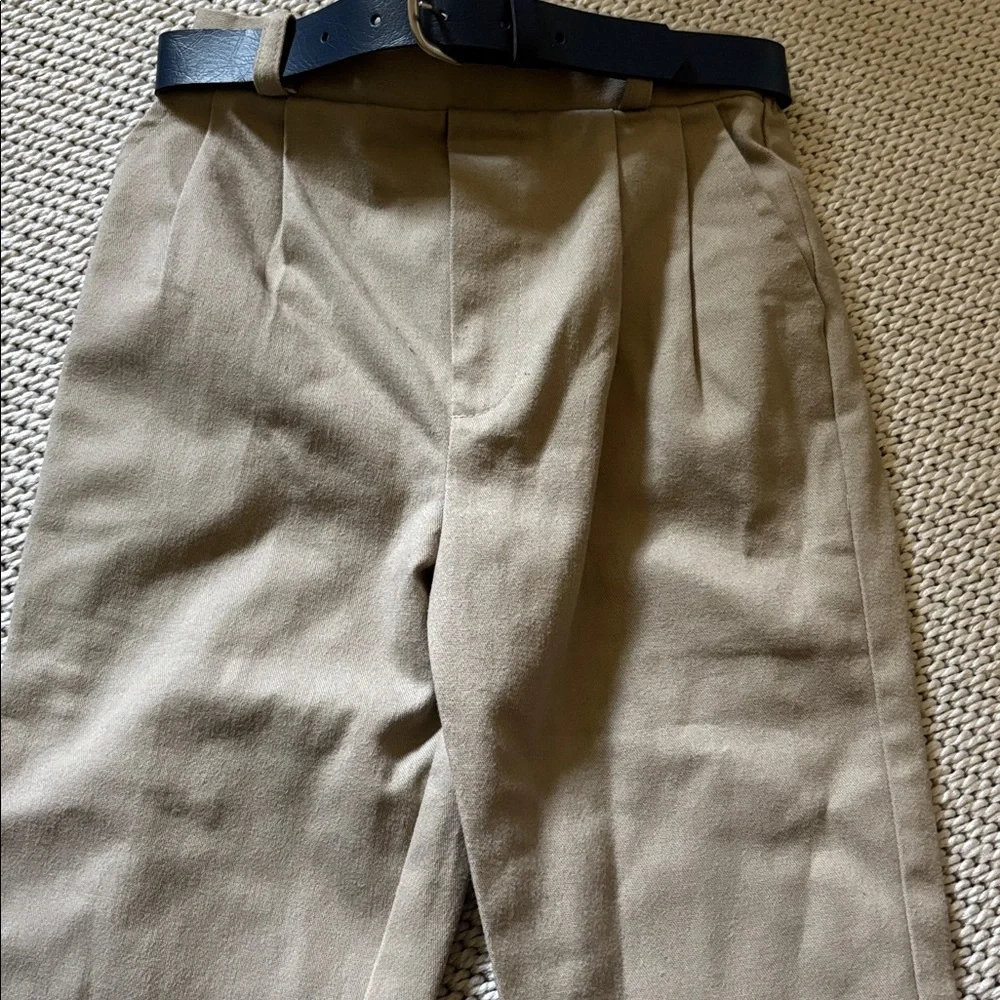Pants & belt boys size 4 new 60% cotton 40% polyester belt loops